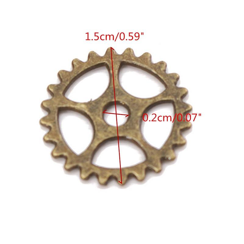 50pcs DIY Vintage Bronze Alloy Wheel Gears Antique Craft Watch Clock Parts - Go Steampunk