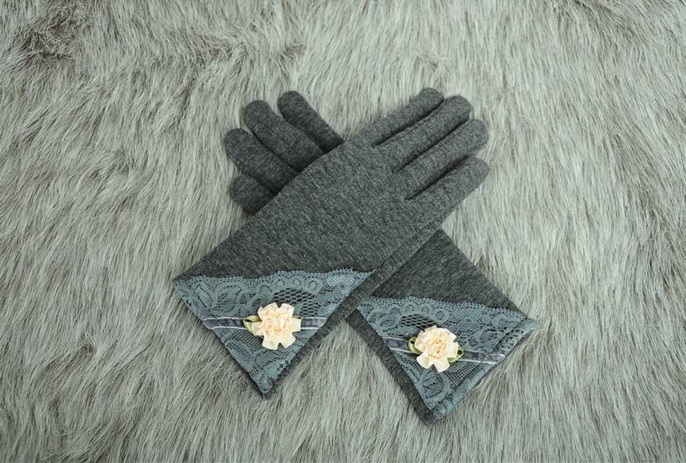 Womens Lace Decorated Wrist Gloves - Go Steampunk