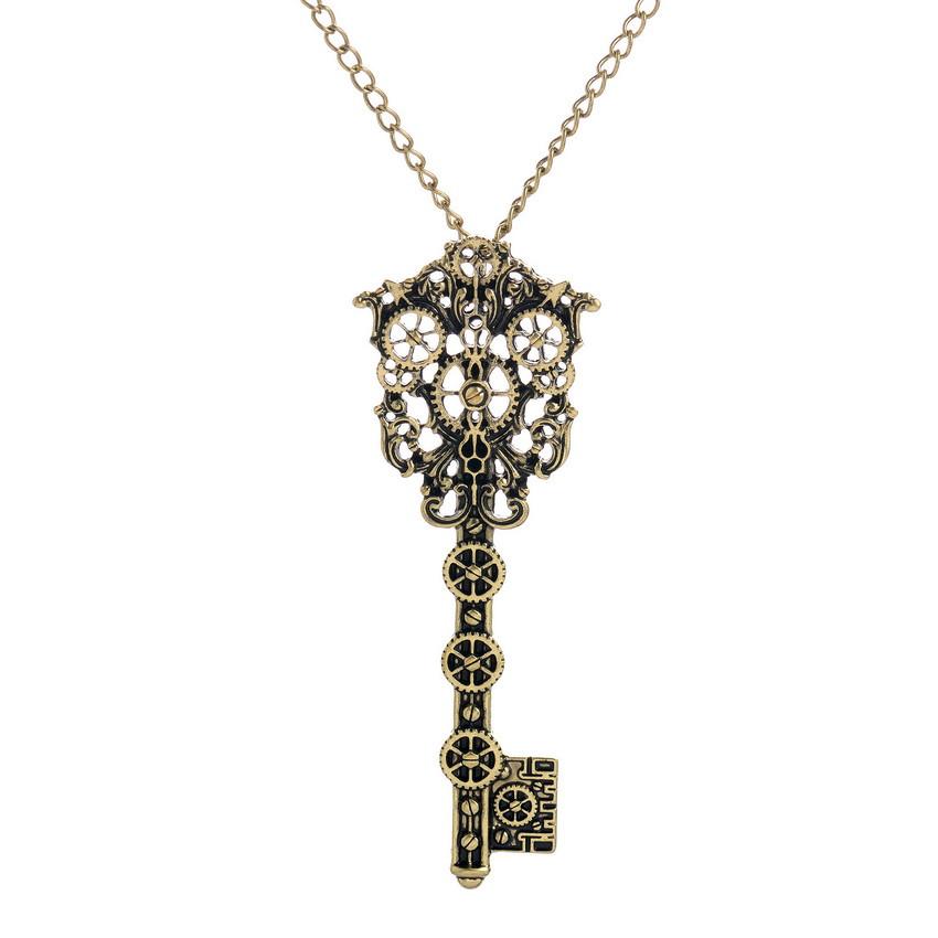 Key pendant steampunk fashion necklace - Go Steampunk