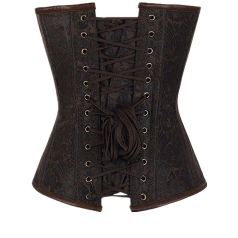 Overbust Hourglass Chained Steampunk Corset - Go Steampunk
