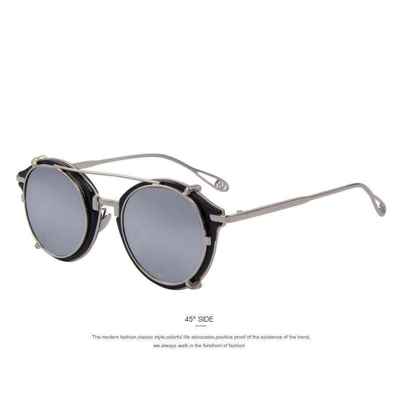 Black Framed Round Sunglasses