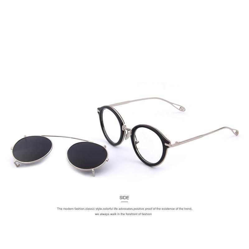 Black Framed Round Sunglasses - Go Steampunk