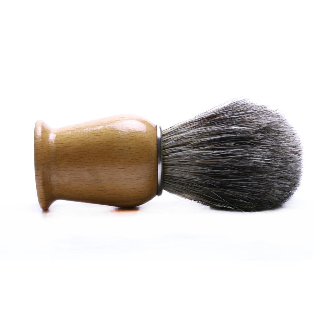 Badger Hair Wood Handled Shaving Brush - Go Steampunk