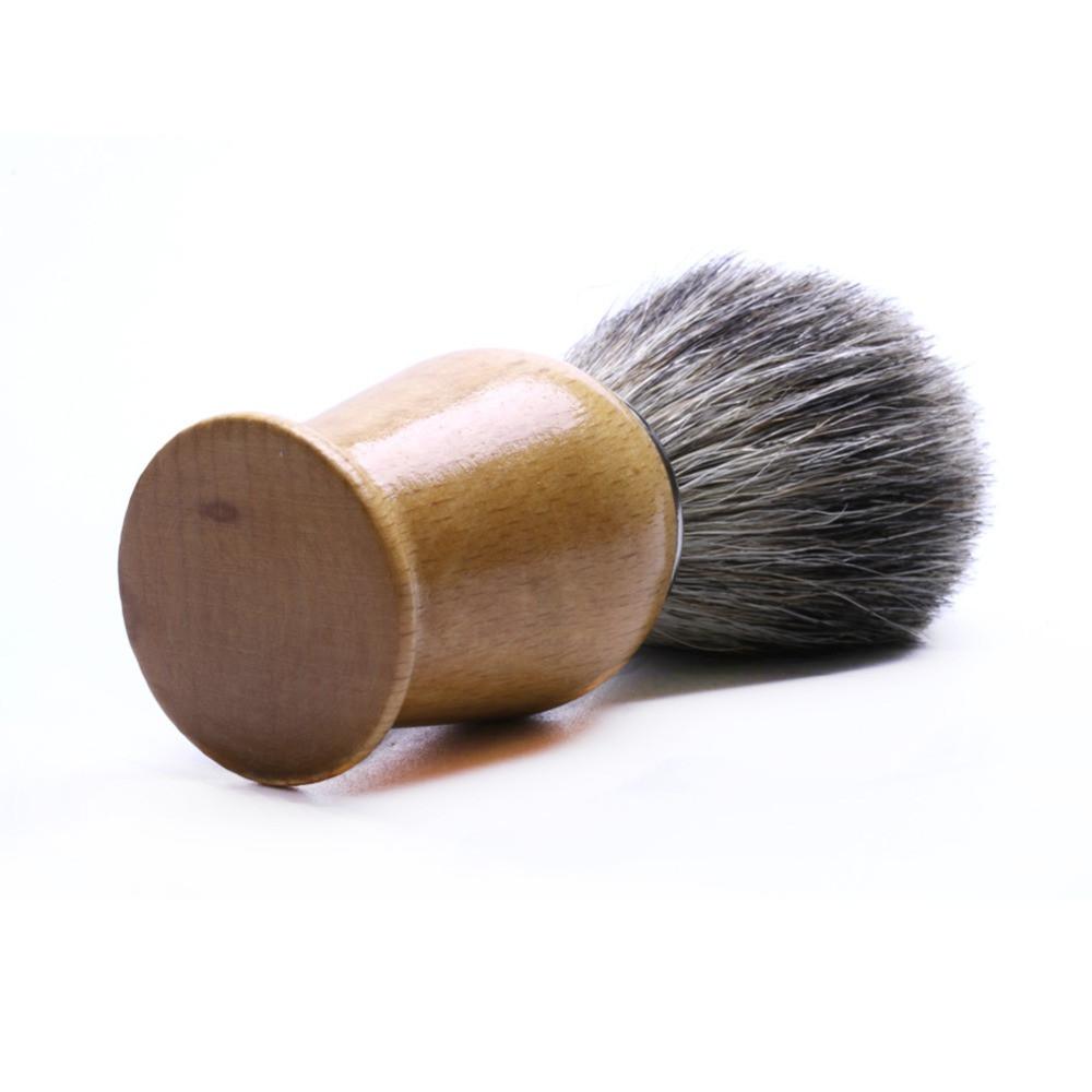 Badger Hair Wood Handled Shaving Brush - Go Steampunk