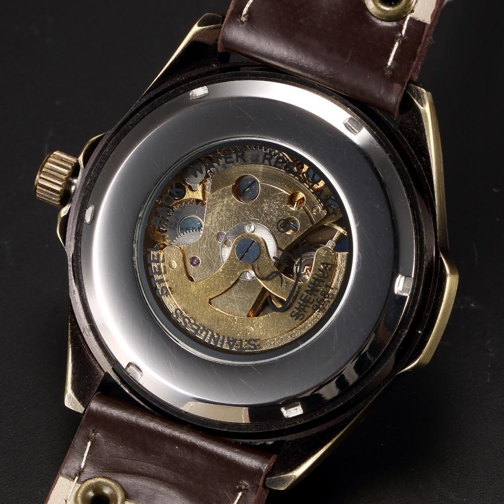 Antique Bronze Mechanical Skeleton Watch - Go Steampunk