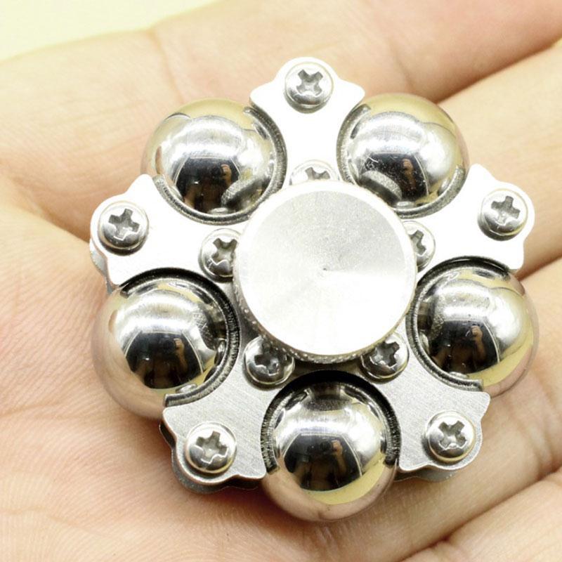 Stainless Steel Ball Bearing Widget Fidget with Stand - Go Steampunk