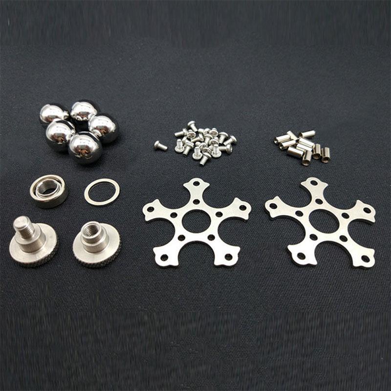 Stainless Steel Ball Bearing Widget Fidget with Stand - Go Steampunk