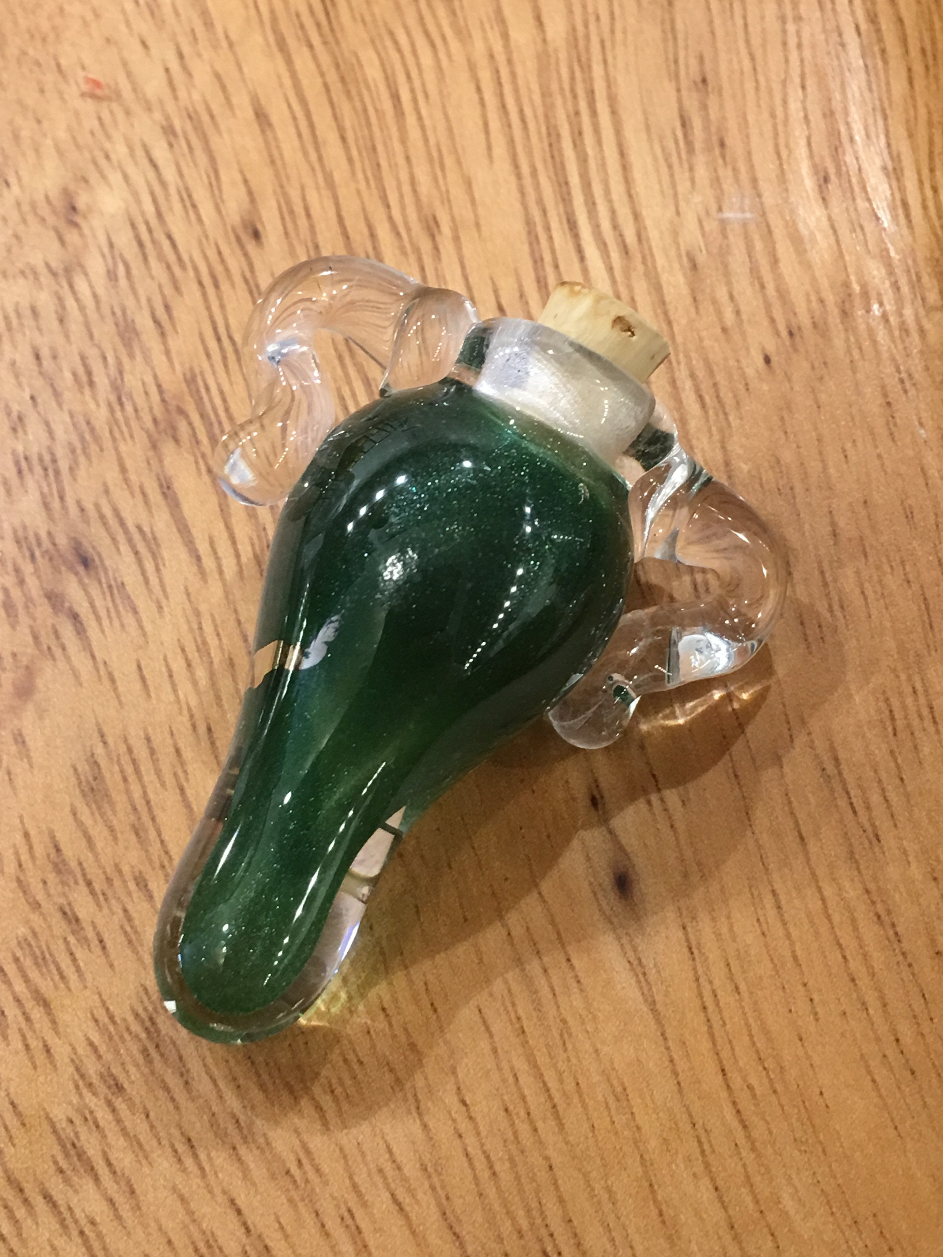 Green Minature Apothecary Bottle - Go Steampunk