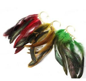 Feather Tassel Wrap Clip Earring - Go Steampunk