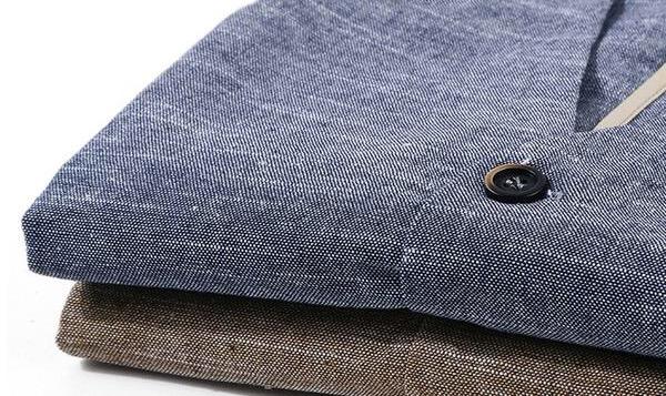 Slim Single Row Button Casual Linen Waistcoat - Go Steampunk