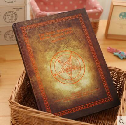 Vintage Pentagram Blank Notebook - Go Steampunk