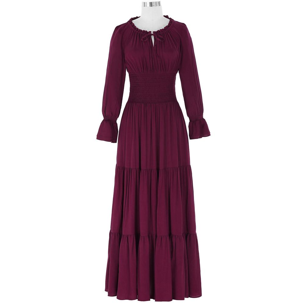Long Sleeve Floor Length Dress - Go Steampunk