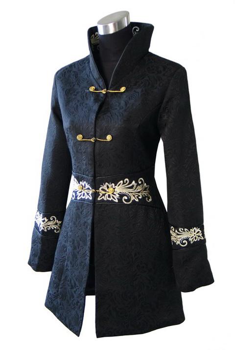 Women's Embroidered Coat - Go Steampunk