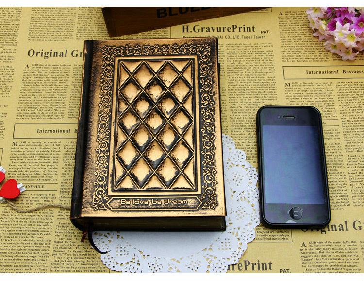 Hard Cover Handmade Embossed Diary Notebook - Go Steampunk