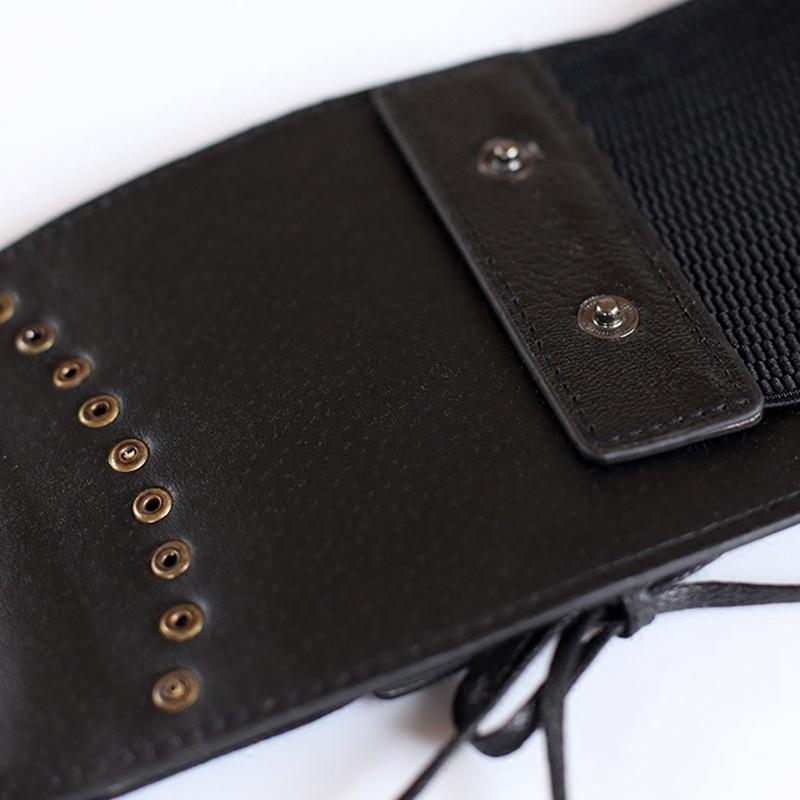 Leather Corset Lacing Belt Girdle - Go Steampunk