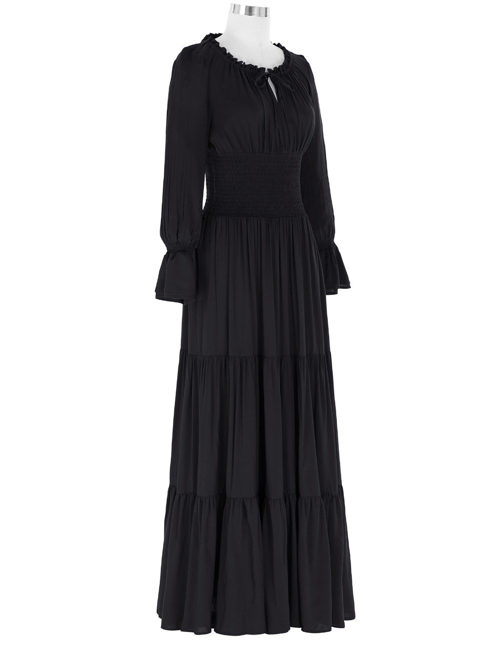 Long Sleeve Floor Length Dress - Go Steampunk