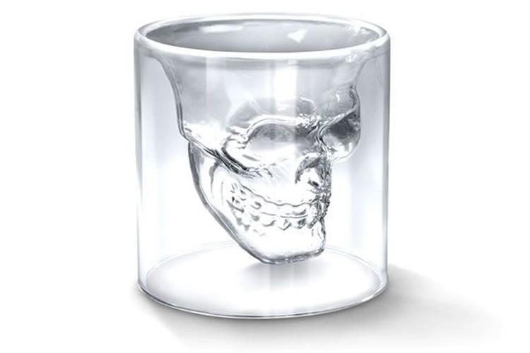 Double Wall Doomed Crystal Skull Shot Glass - Go Steampunk