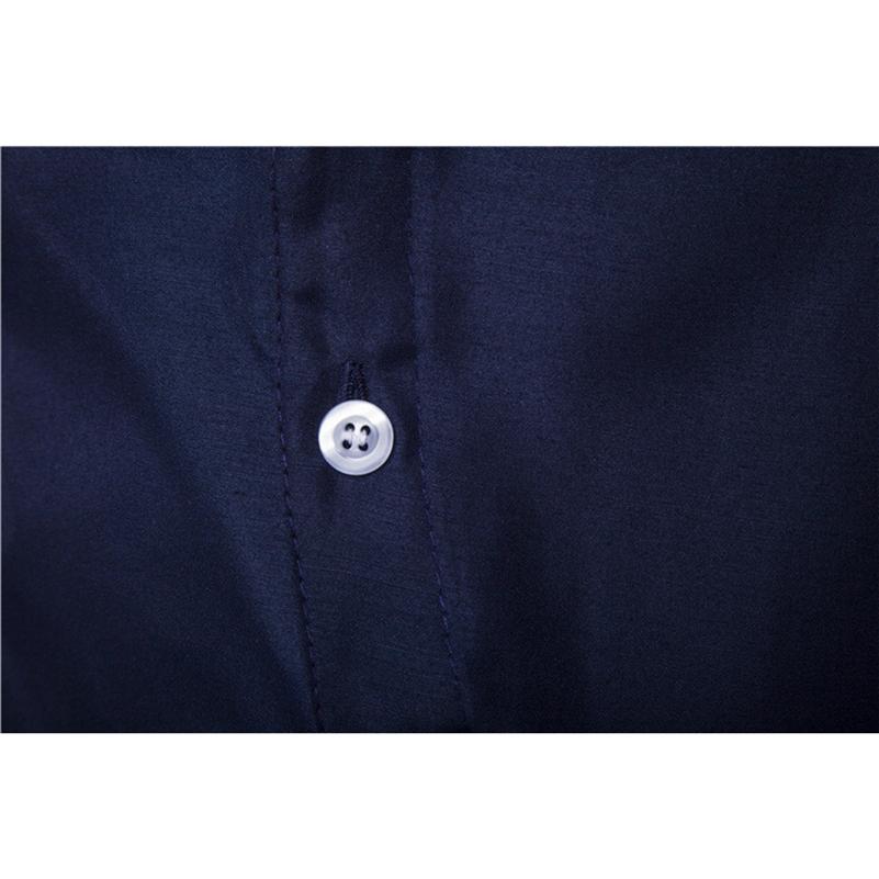 Stand Collar Asymmetric Hemline Buttoned Shirt - Go Steampunk