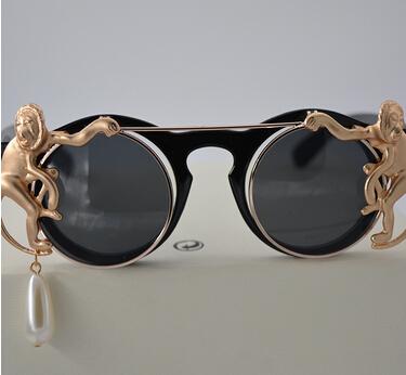 Gold Monkey Luxury Pearl Sunglasses - Go Steampunk