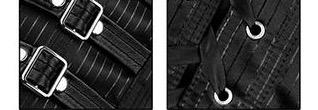 Black Buckle Underbust Steampunk Corset Dress - Go Steampunk