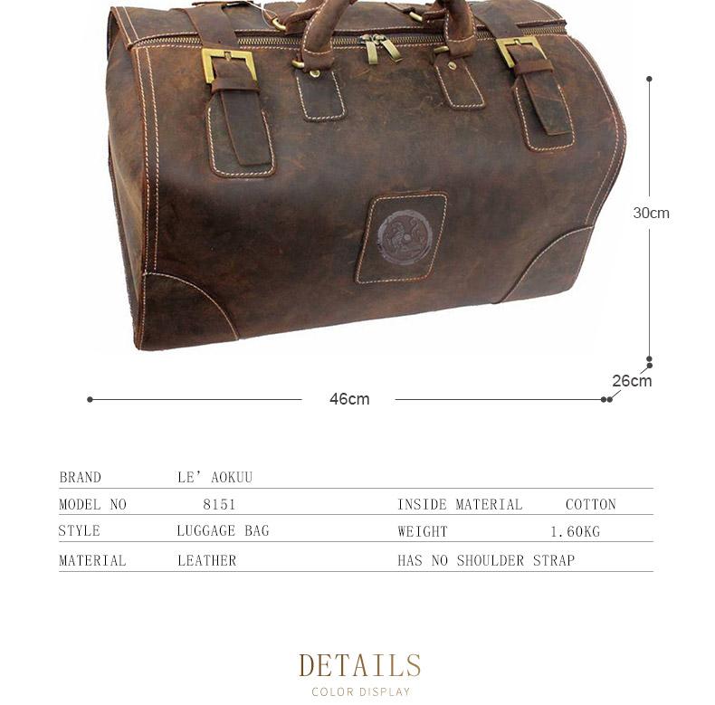 Leather Vintage Travel Tote - Go Steampunk