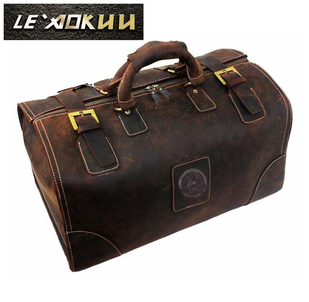 Leather Vintage Travel Tote - Go Steampunk