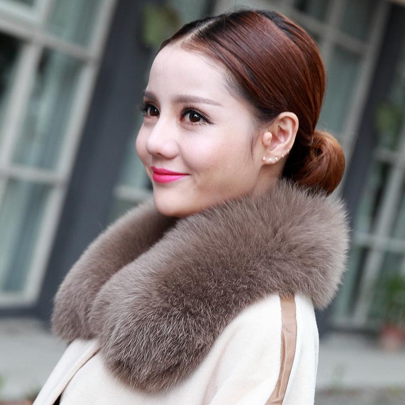 100% Real Natural Fox Fur Dyed Collar - Go Steampunk