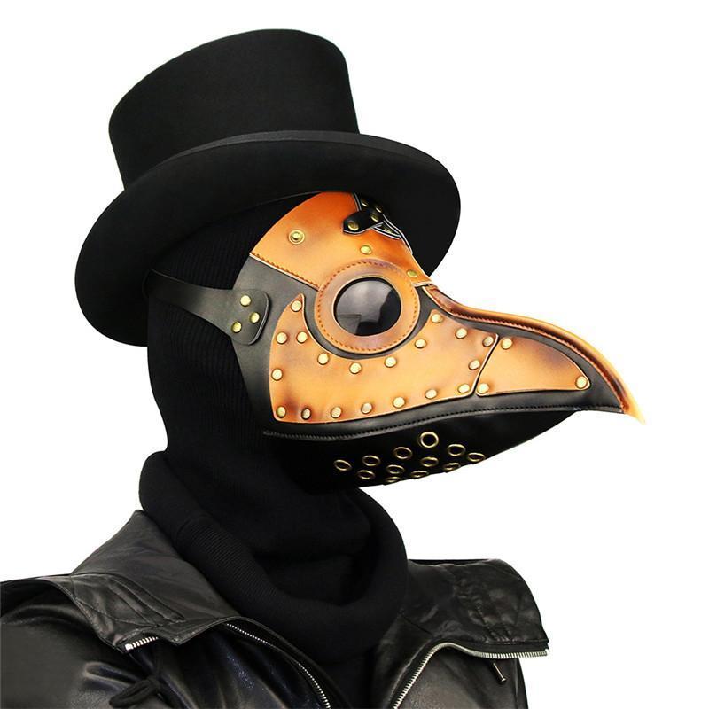 PU Leather Plague Doctor Mask - Go Steampunk