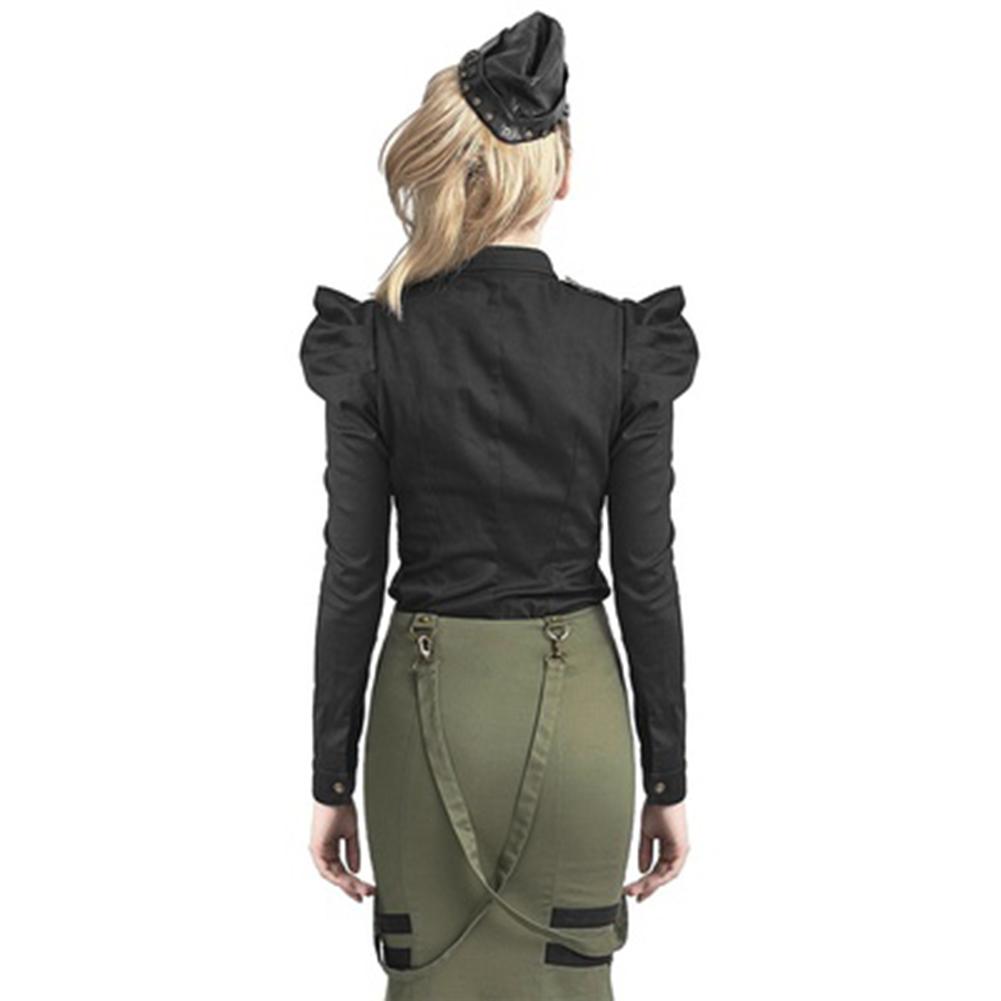 Military Style Long Sleeve Top - Go Steampunk