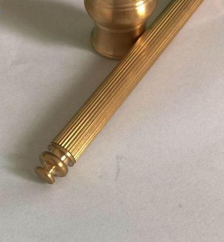 Luxury Brass Ball Point Pen and Stand - Go Steampunk