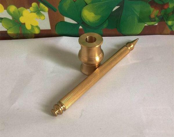 Luxury Brass Ball Point Pen and Stand - Go Steampunk