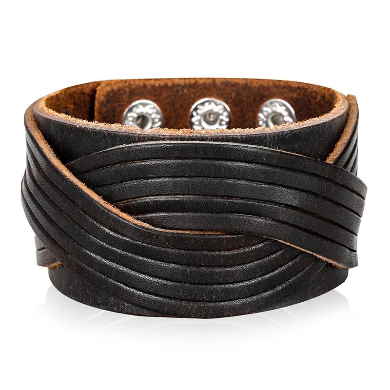 Wide Leather Cuff Multiple Styles