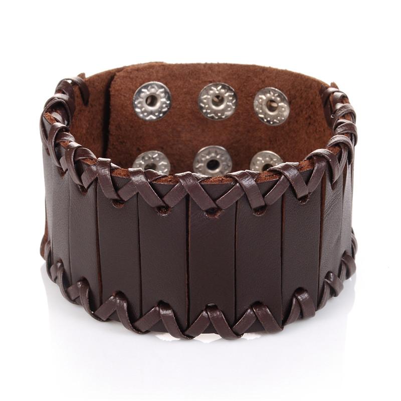 Wide Leather Cuff Multiple Styles