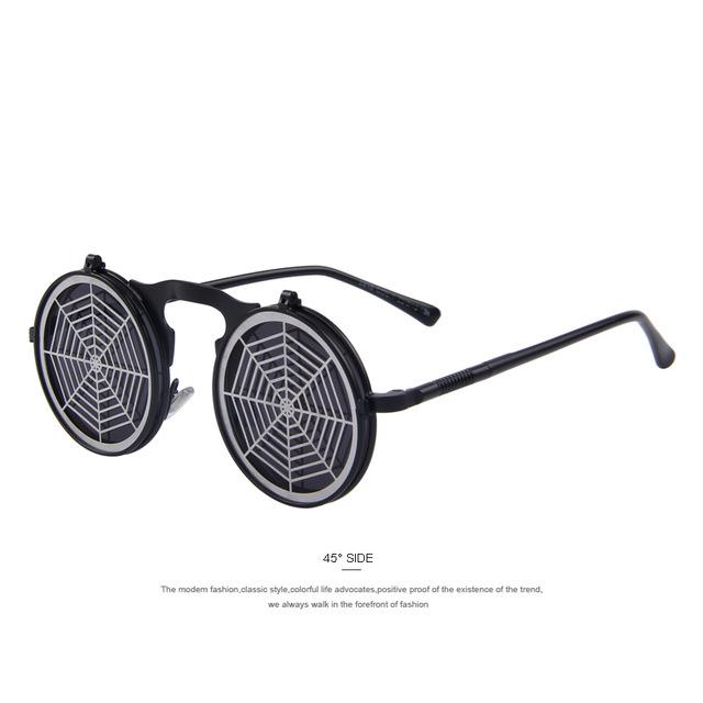 Steam Punk Vintage Clamshell Sunglasses