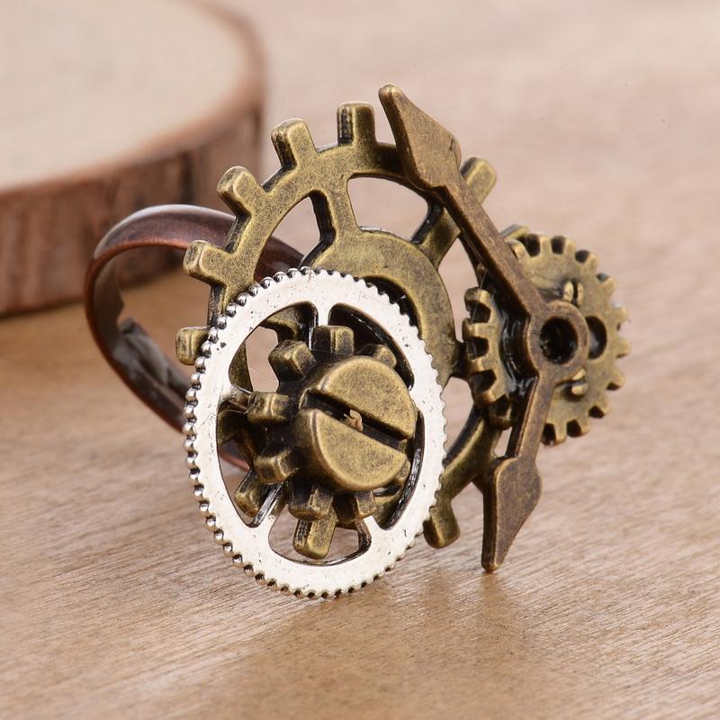 Steampunk Clock Pieces Ring - Go Steampunk