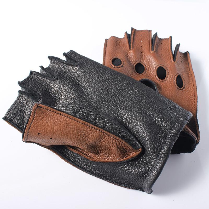 Fingerless 100% Deerskin Gloves - Go Steampunk