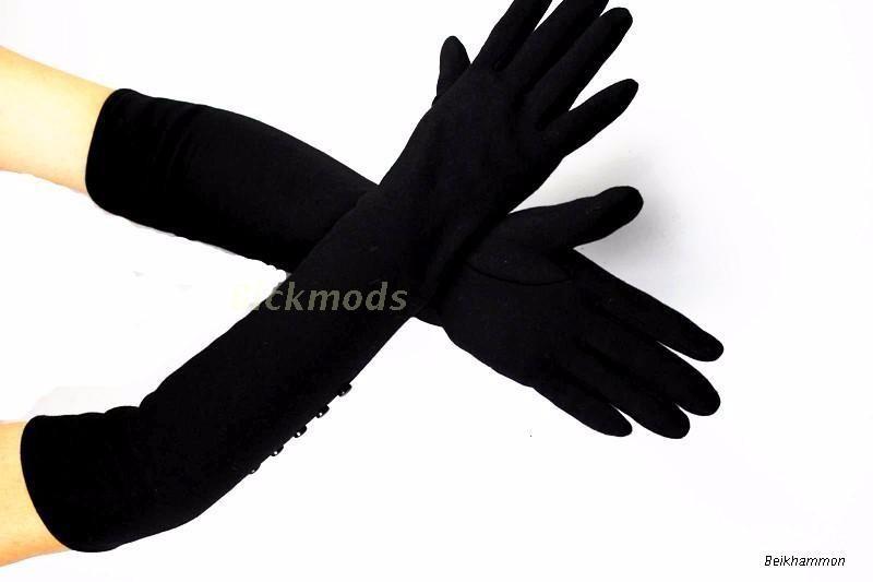 Elastic Knitted Cotton Gloves - Go Steampunk