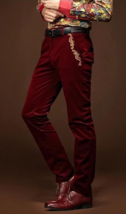 Embroidery Banquet Pants - Go Steampunk