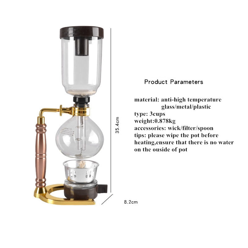 Vacuum Siphon Coffee/Tea Maker - Go Steampunk
