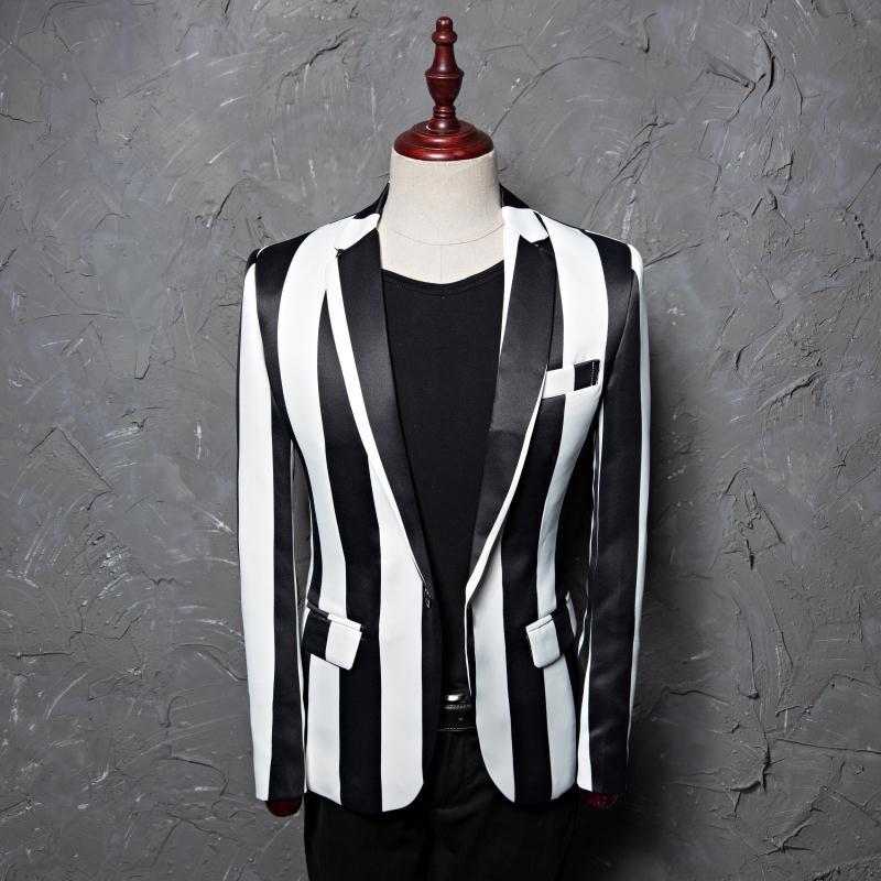 Black White Stripe Jacket