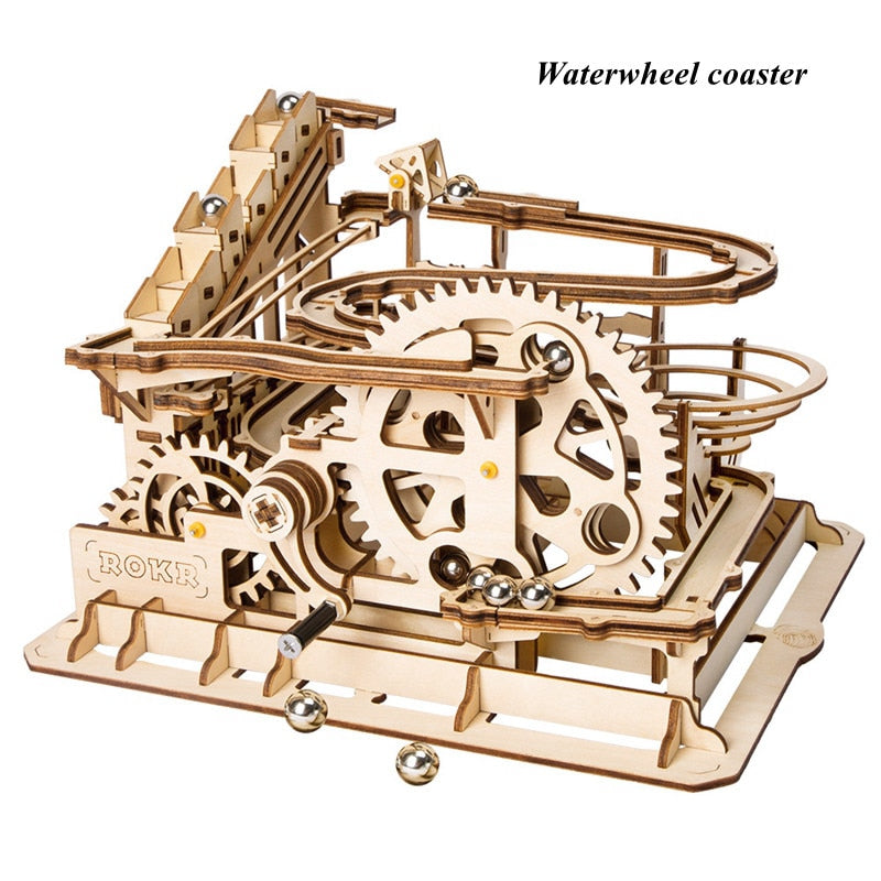 Kinetic DIY Marble Run Waterwheel Model Kits