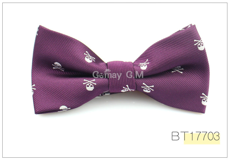 Slim Skull Tie or Bow Tie