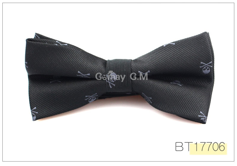 Slim Skull Tie or Bow Tie