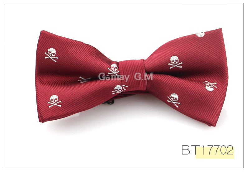 Slim Skull Tie or Bow Tie