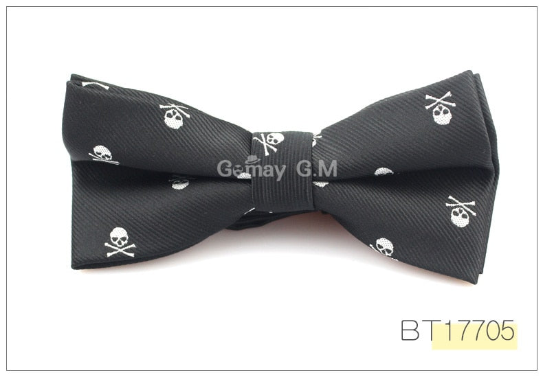 Slim Skull Tie or Bow Tie