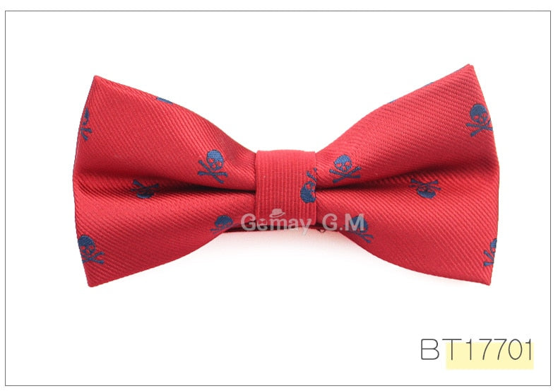 Slim Skull Tie or Bow Tie