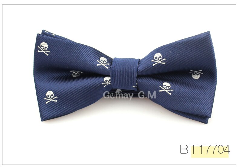 Slim Skull Tie or Bow Tie