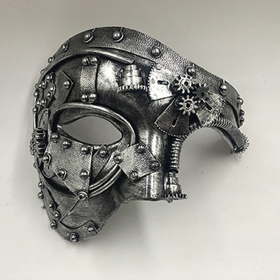 Steampunk Phantom Masquerade Half Face Mask