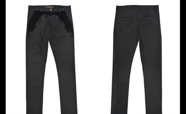 Black Detailed Men's Fancy Pants - Go Steampunk