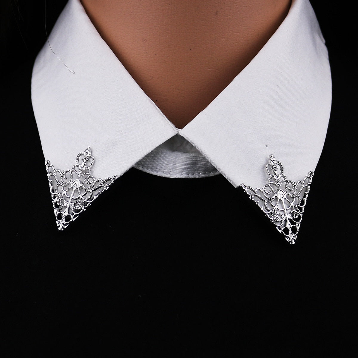 Vintage Fashion Triangle Shirt Collar Tips for Men and Women - Go Steampunk